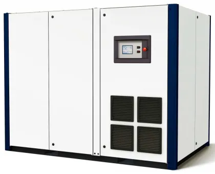 Enclosed industrial rotary screw air compressor supplied by Force Air